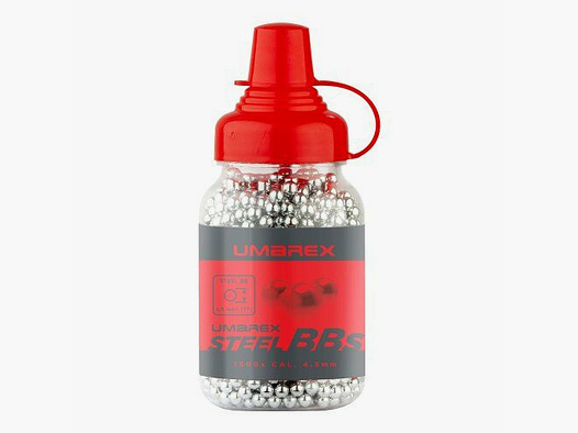 Umarex Stahl-BBs 4,5 mm (.177), 0,35 g, silber, 1.500 St., Flasche