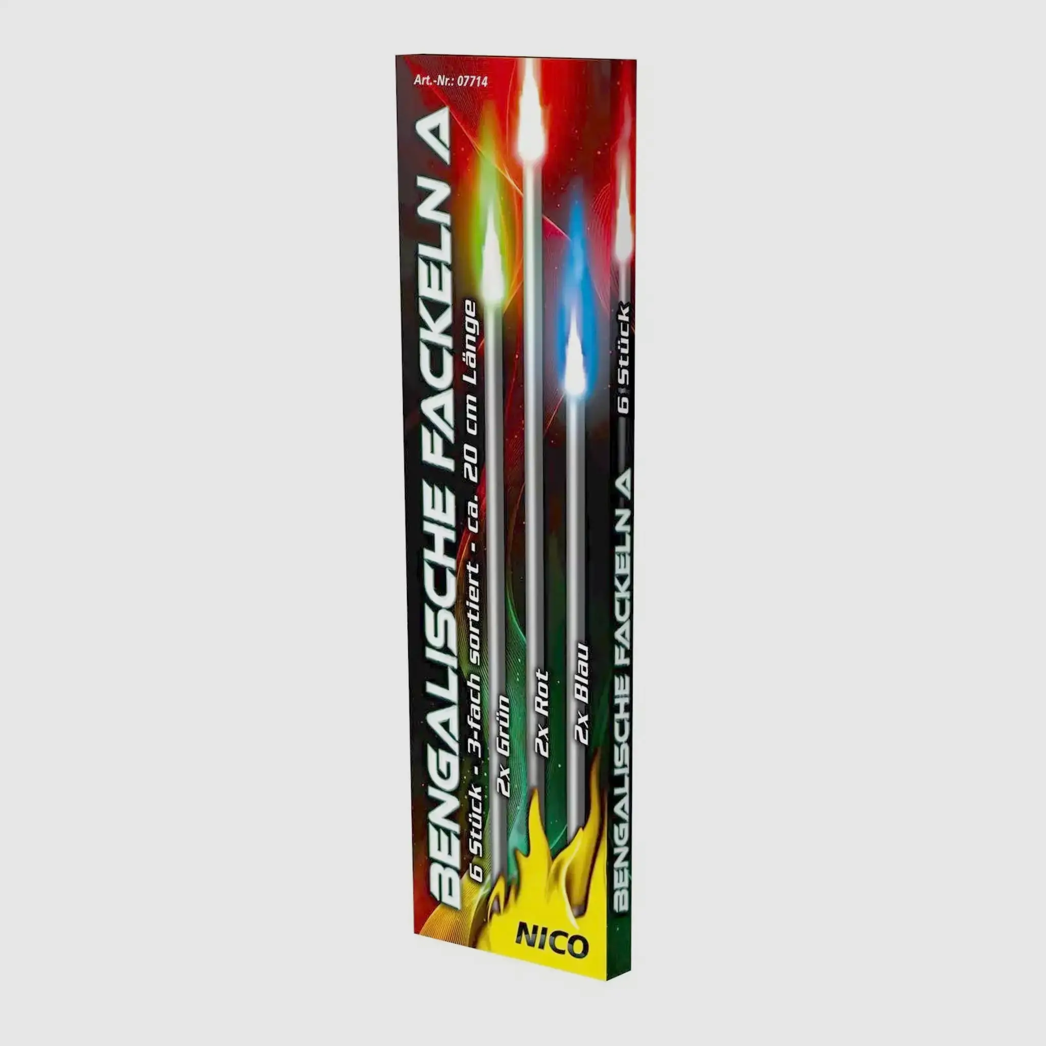 NICO NICO Bengalische Fackeln 6 Stück - 20 cm