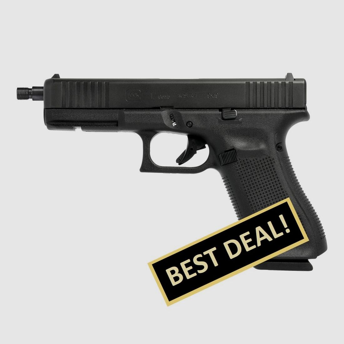 Glock Pistole 17 Gen5 mit Gewindelauf 13,5x1 links 9 mm Luger