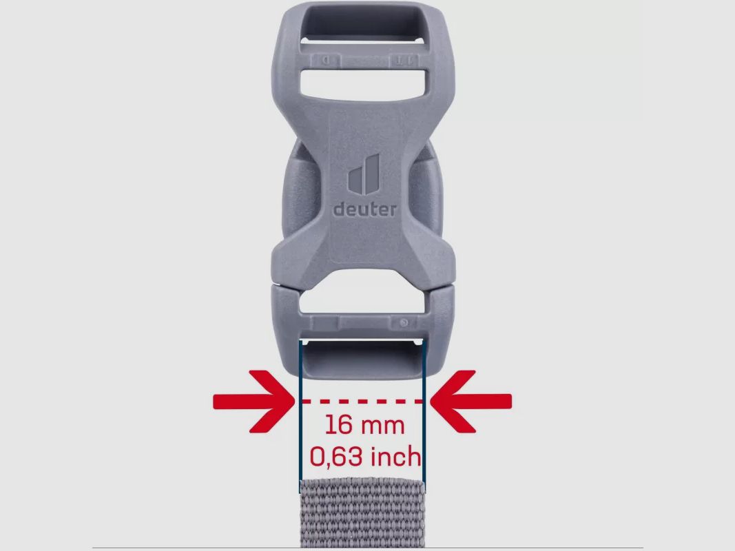 Deuter Buckle 16D - HI/TR/AL Grau, Bild 3 von 11