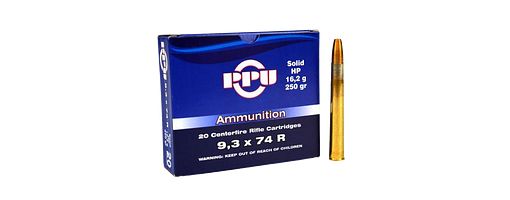Prvi Partizan PPU 9,3 x 74 R Bleifrei Hohlspitz 250 grs 20 Schuss