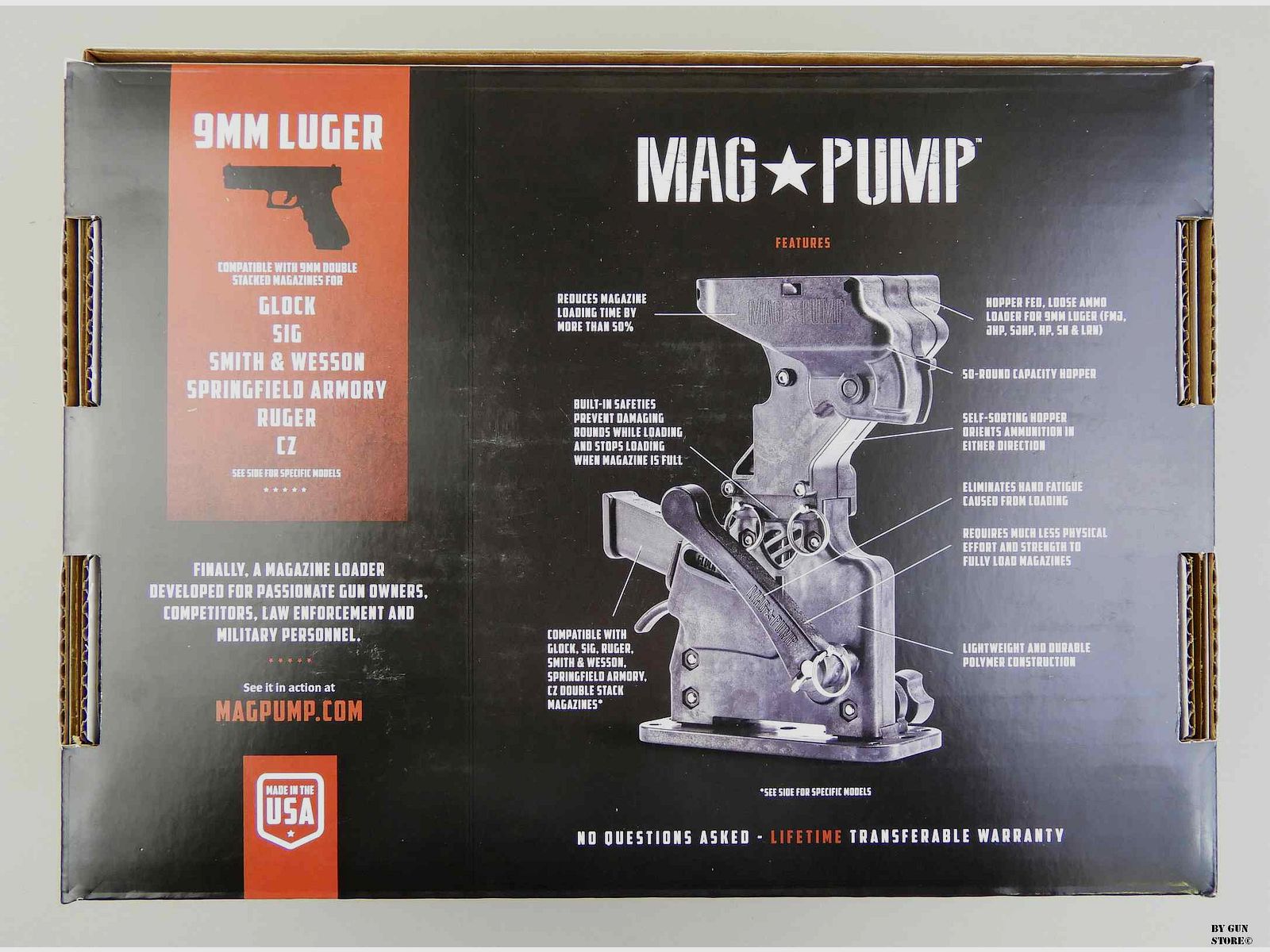 MAG PUMP PISTOL CARICA CARICATORI BIFILARI CAL. 9 MM, immagine 2 di 4