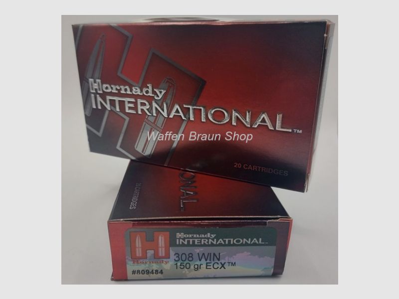 Hornady Kal. .308 Win 150gr ECX 20 Stück