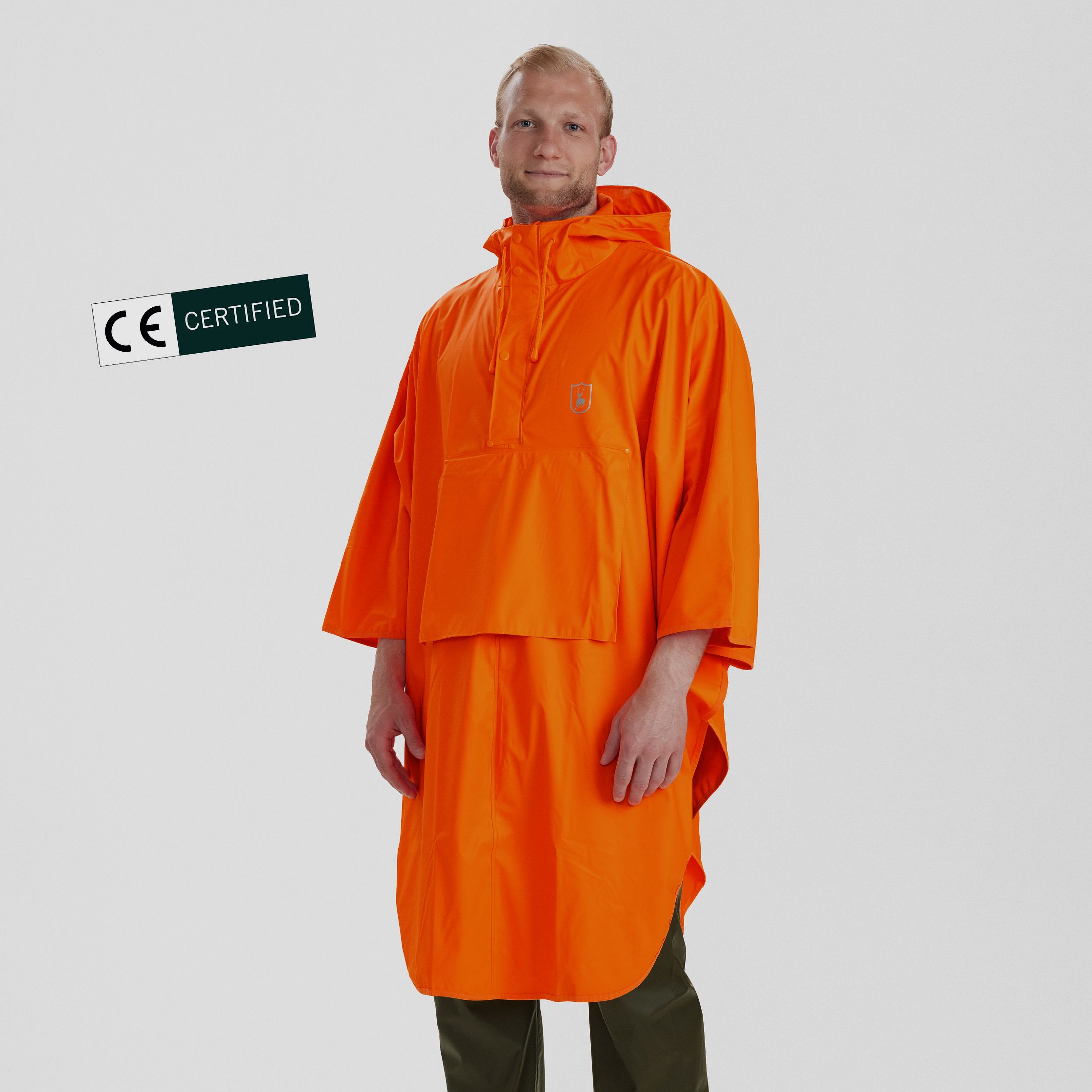 Hurricane Regen Poncho - Orange – Size: M/L/XL