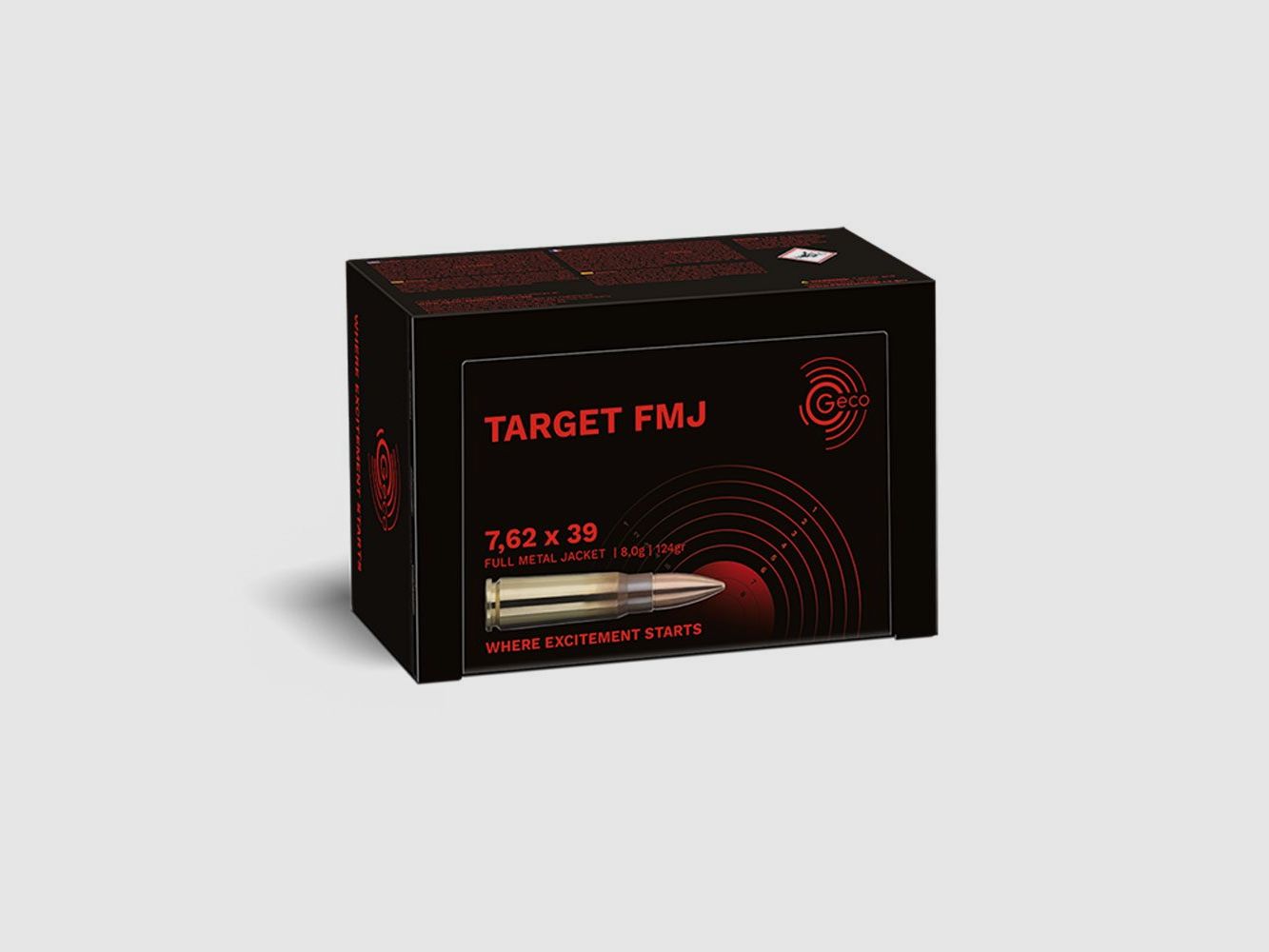 GECO 7,62x39 TARGET FMJ 8,0g / 124gr