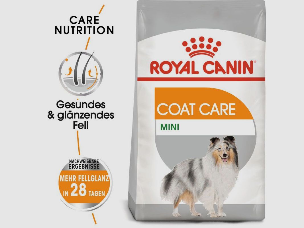 ROYAL CANIN Kleine Hunde Trockenfutter Coat Care für glänzendes Fell 3 Kg