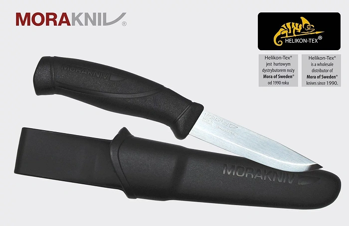 Nóż Morakniv Companion Black Stainless Steel Czarny-Black