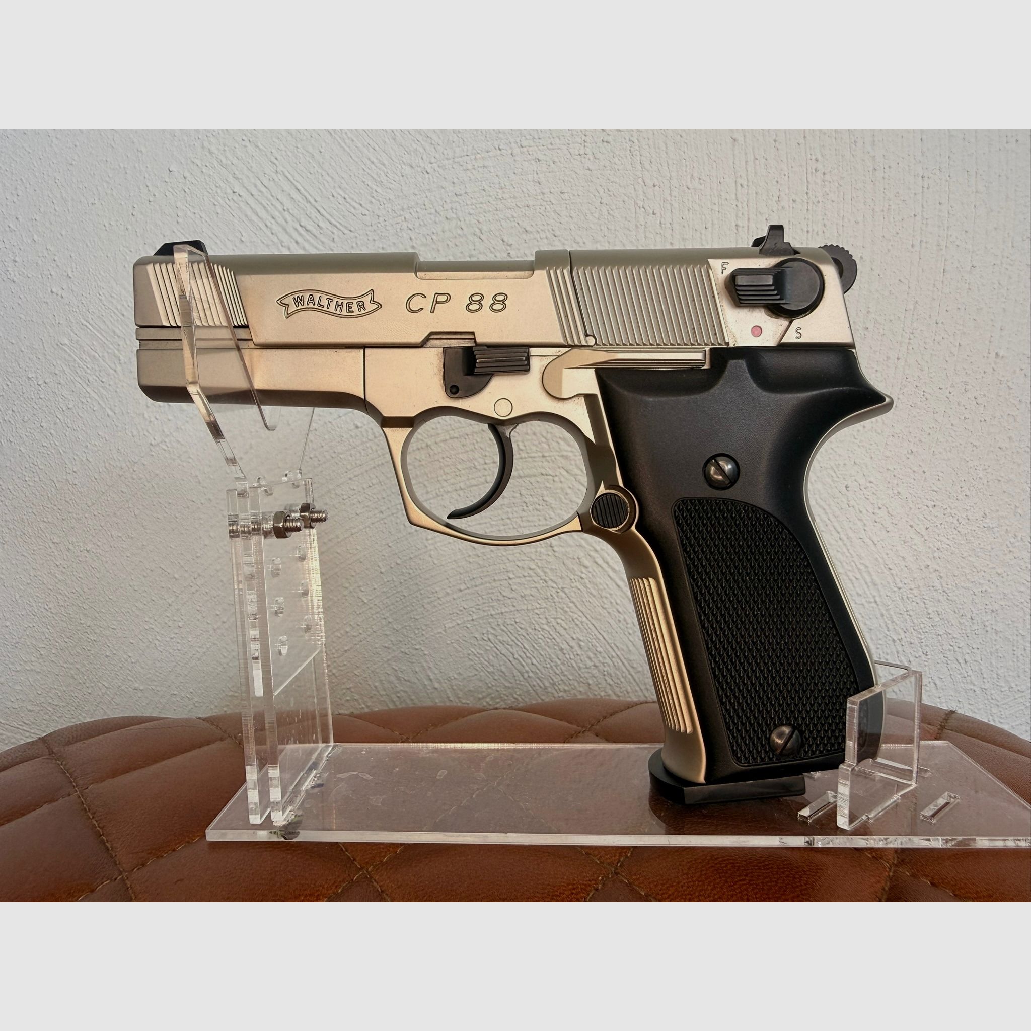 Walther CP88 4 inch 4,5 mm Diabolo Nickel (P18) Co2-pistool als nieuw