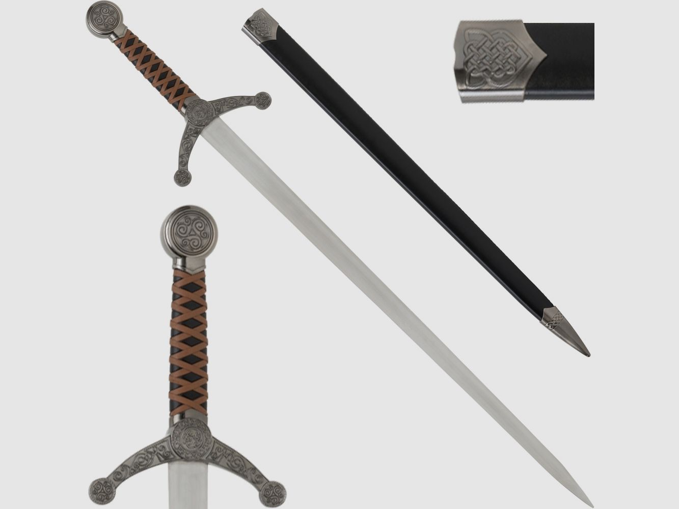 Kelten sword with scabbard and beautiful decorations