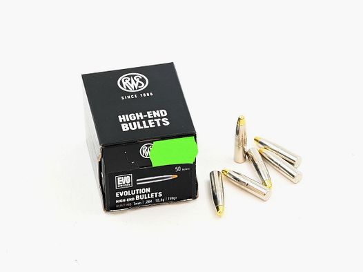 Projectiles RWS 7 mm (.284) EVO 10,3 g / 159 gr, 7mm/.283