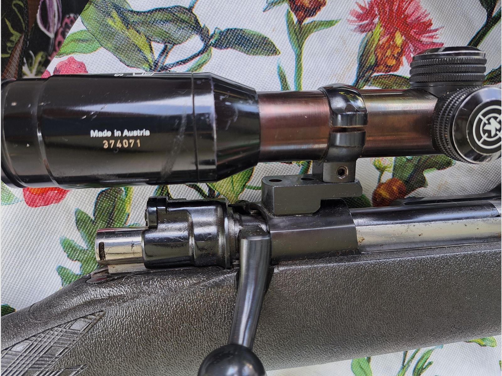 Mauser de chasse 8 x 57 IS métrique avec lunette de visée Helia S 8 x 56 Kahles Vienne ainsi que sangle de transport
