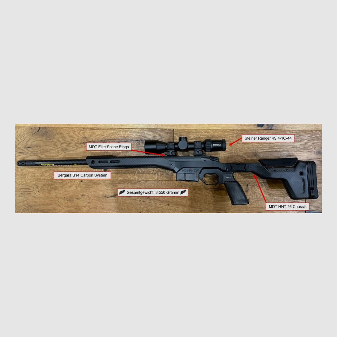 MDT - Bergara - Waffenhandel Bramm B14 / HNT 26 Gebirgsjagd Ultraleicht