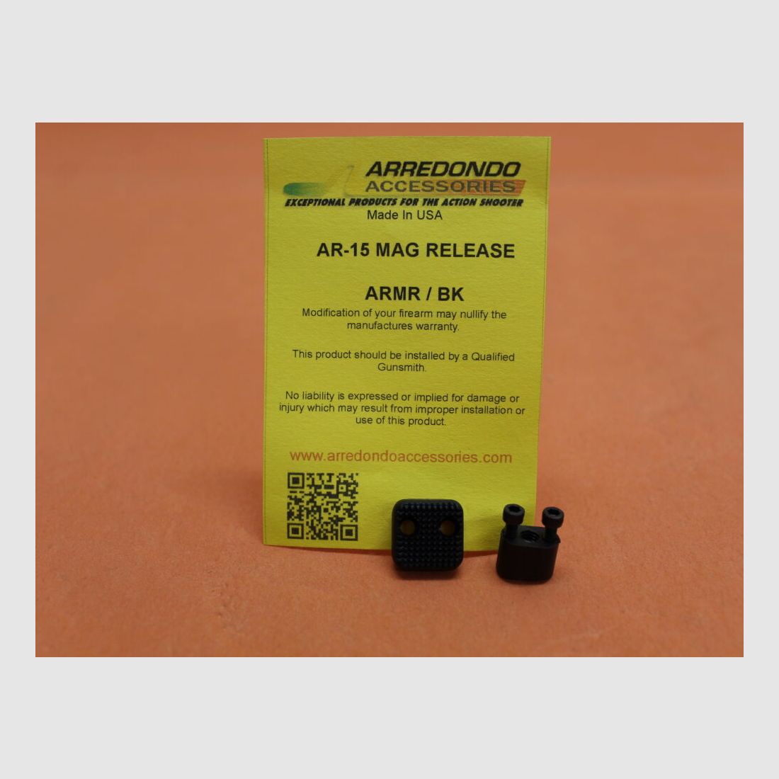 Arredondo AR-15: Vergrote magazijnontgrendelknop Arredondo polymeer zwart (ARMR/BK) Vergrote magazijnhouder