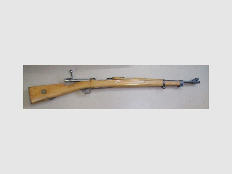 Einzelladerbüchse Husqvarna M38 1941 nrgl. mit hellem Buchenschaft M38