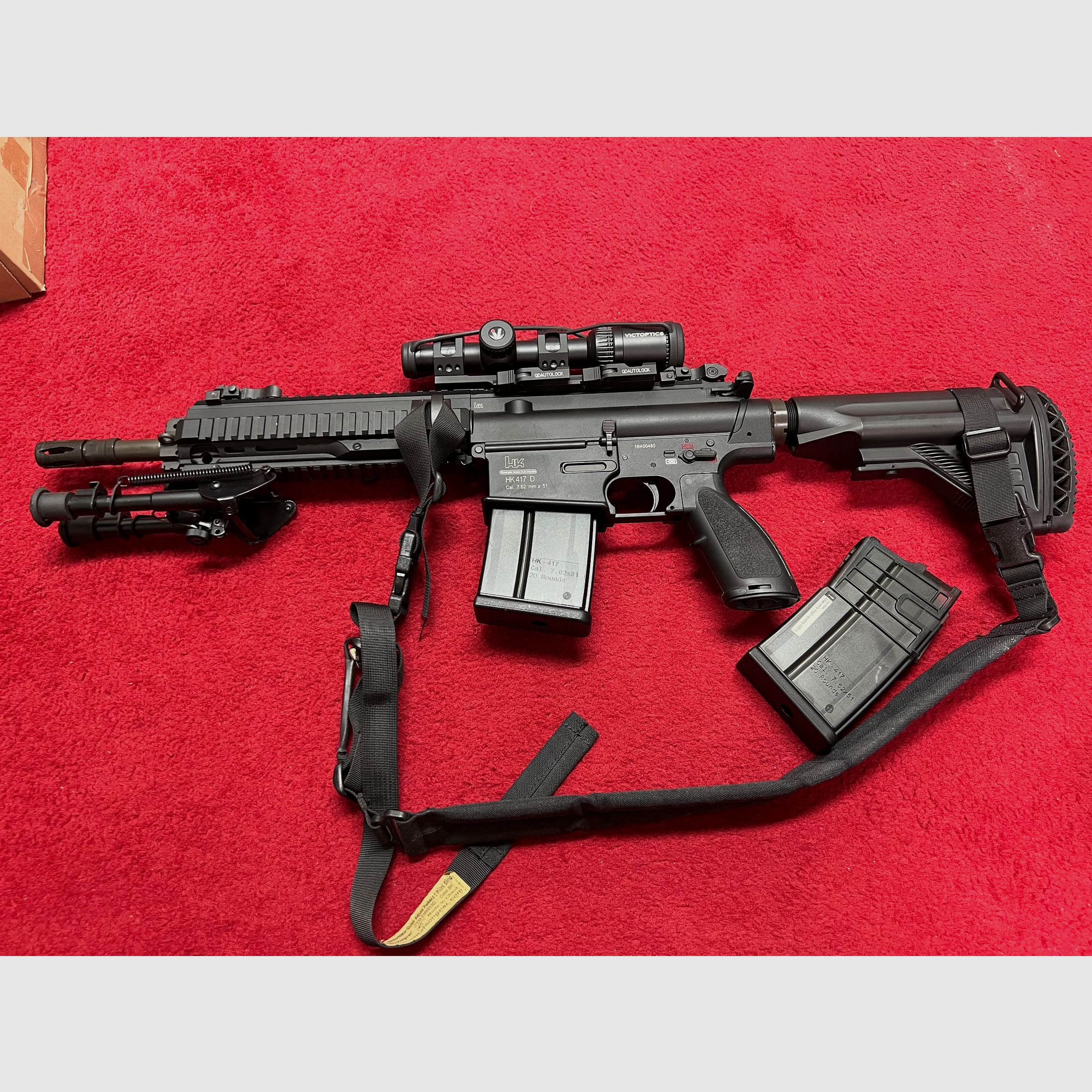 VFC H&K 417 D Open Bolt GBB 6mm BB in Black