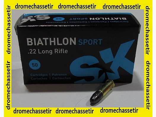 Box mit 50 Patronen Kal. 22lr SK Biathlon Sport 40 grains