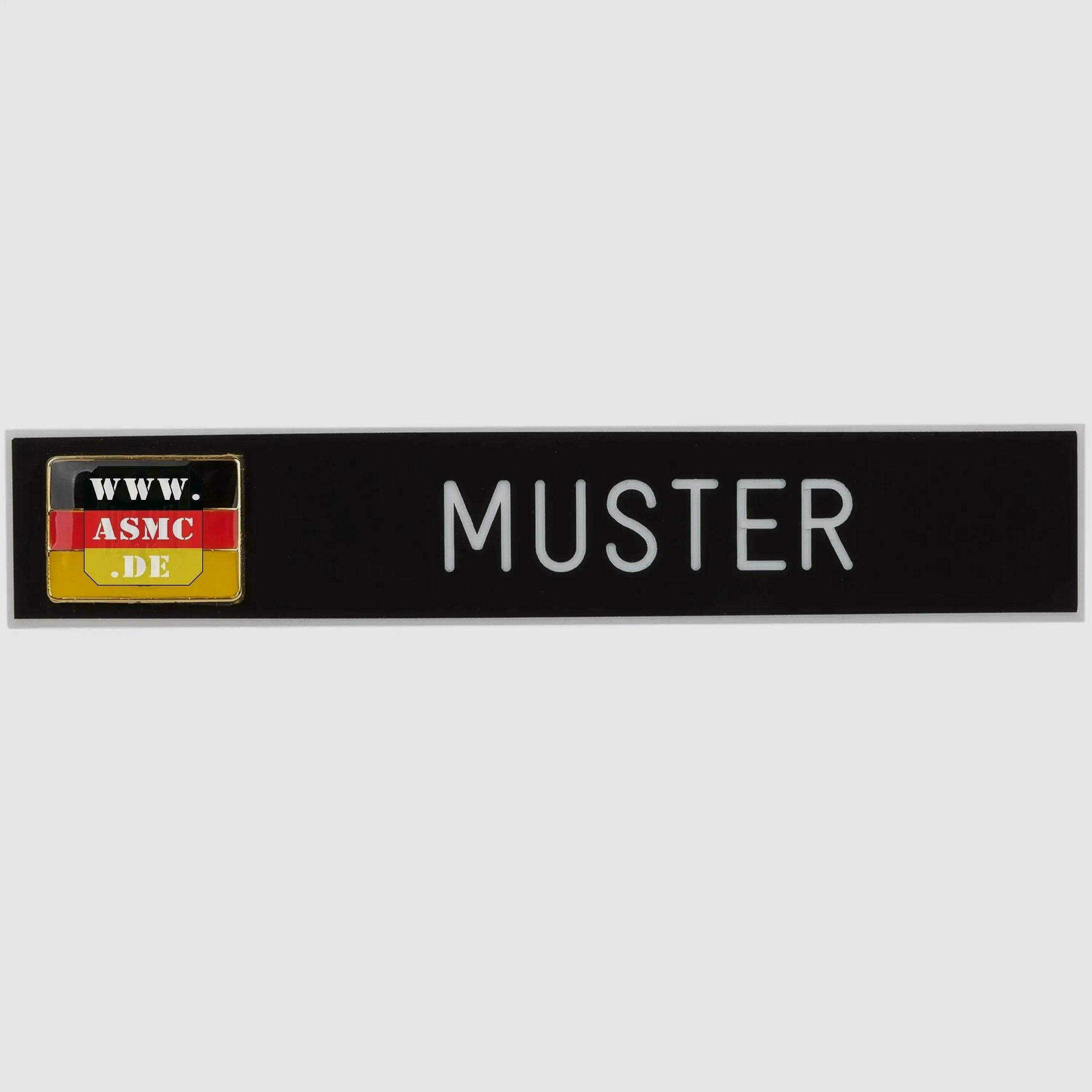 ASMC ASMC Namensschild mit Dienstfahne schwarz