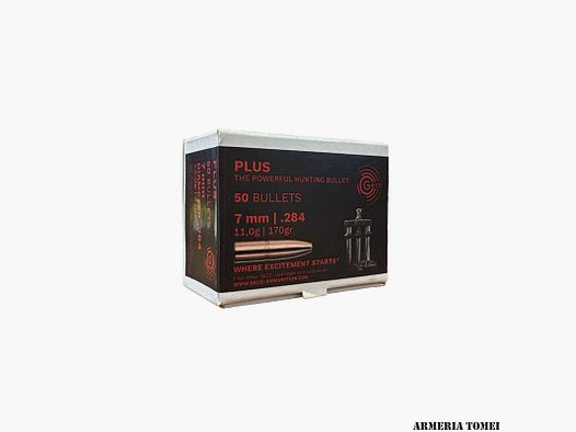 PALLE DA RICARICA – GECO – PLUS 7mm | .284 11,0g | 170gr (50pz)
