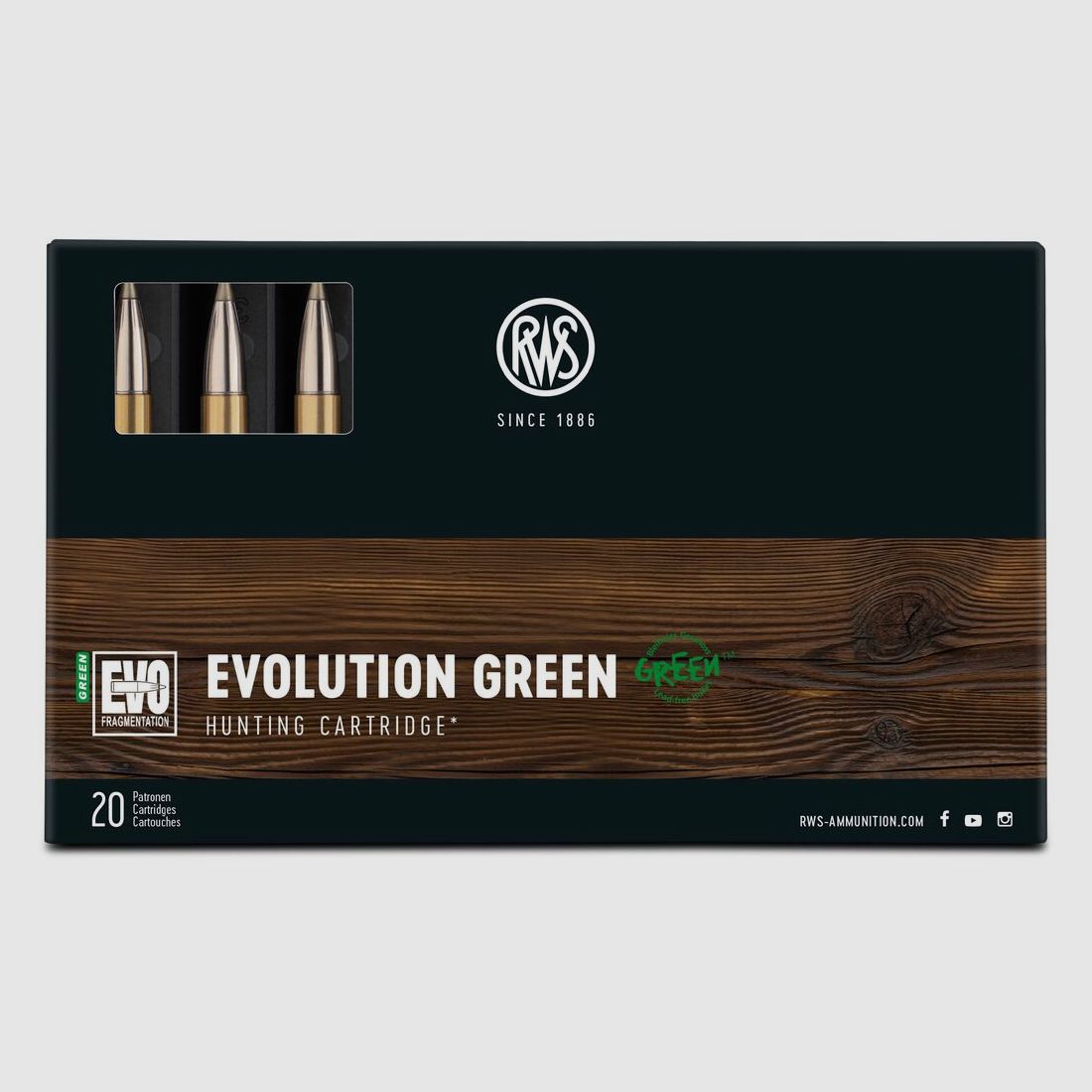 Munition Jagd RWS 7X64 EVO GREEN 127 GR., Bild 5 von 5