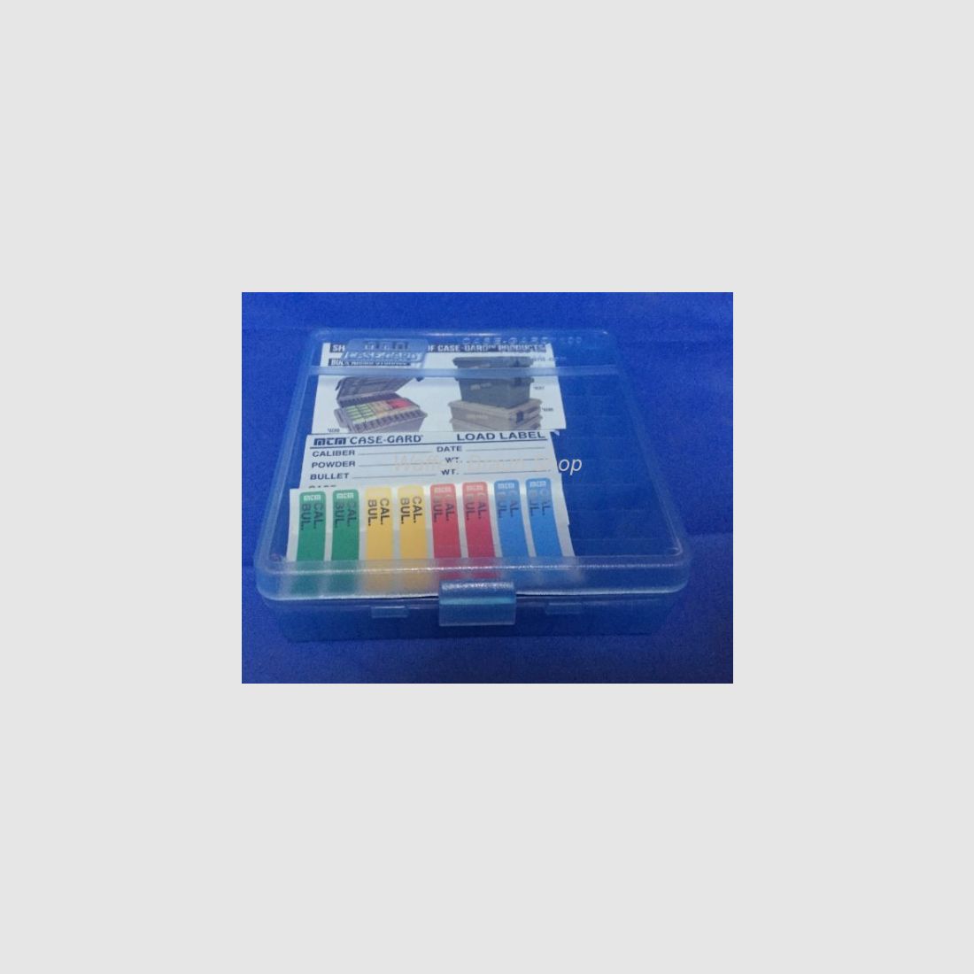 MTM cartridge box, P100-45 for 100 cartridges .45 ACP