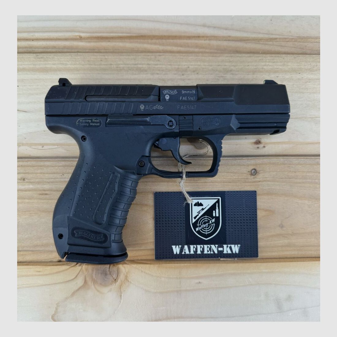Demonstration weapon Carl Walther pistol P99 AS 9x19 15R Black 9mmLuger