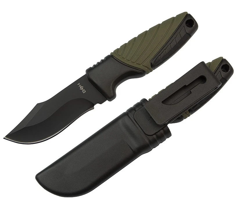 Nóż Turystyczny BSH ADVENTURE N-262A - stal 440, 16,5 cm, z pochwą