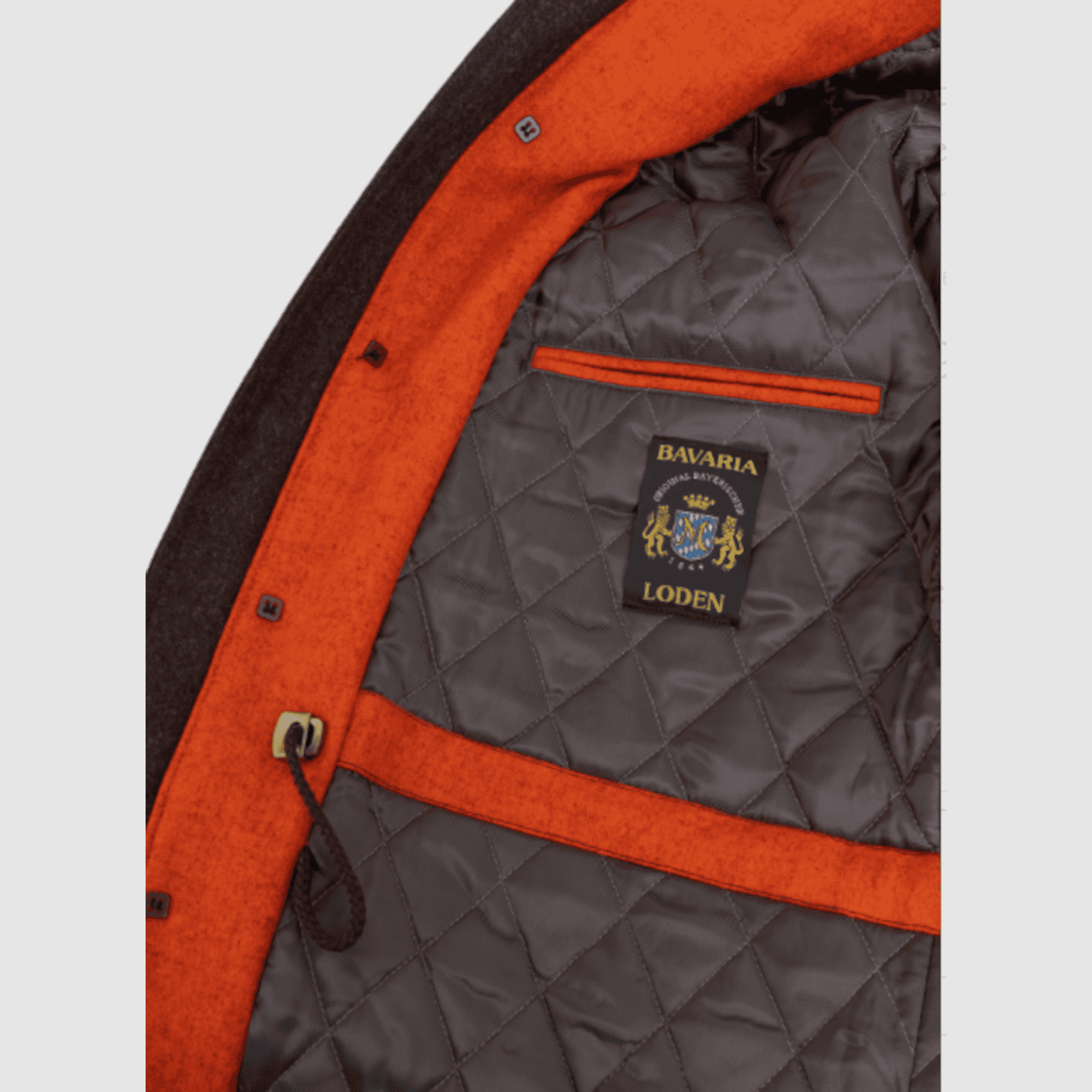Jagdjacke Signal-Lodenjacke Drückjagd, orange, Bild 4 von 5