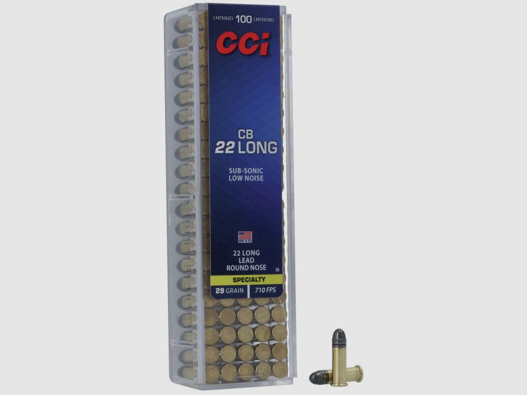 CCI CB Sub-Sonic .22 Long 29GR LRN 100 cartucce