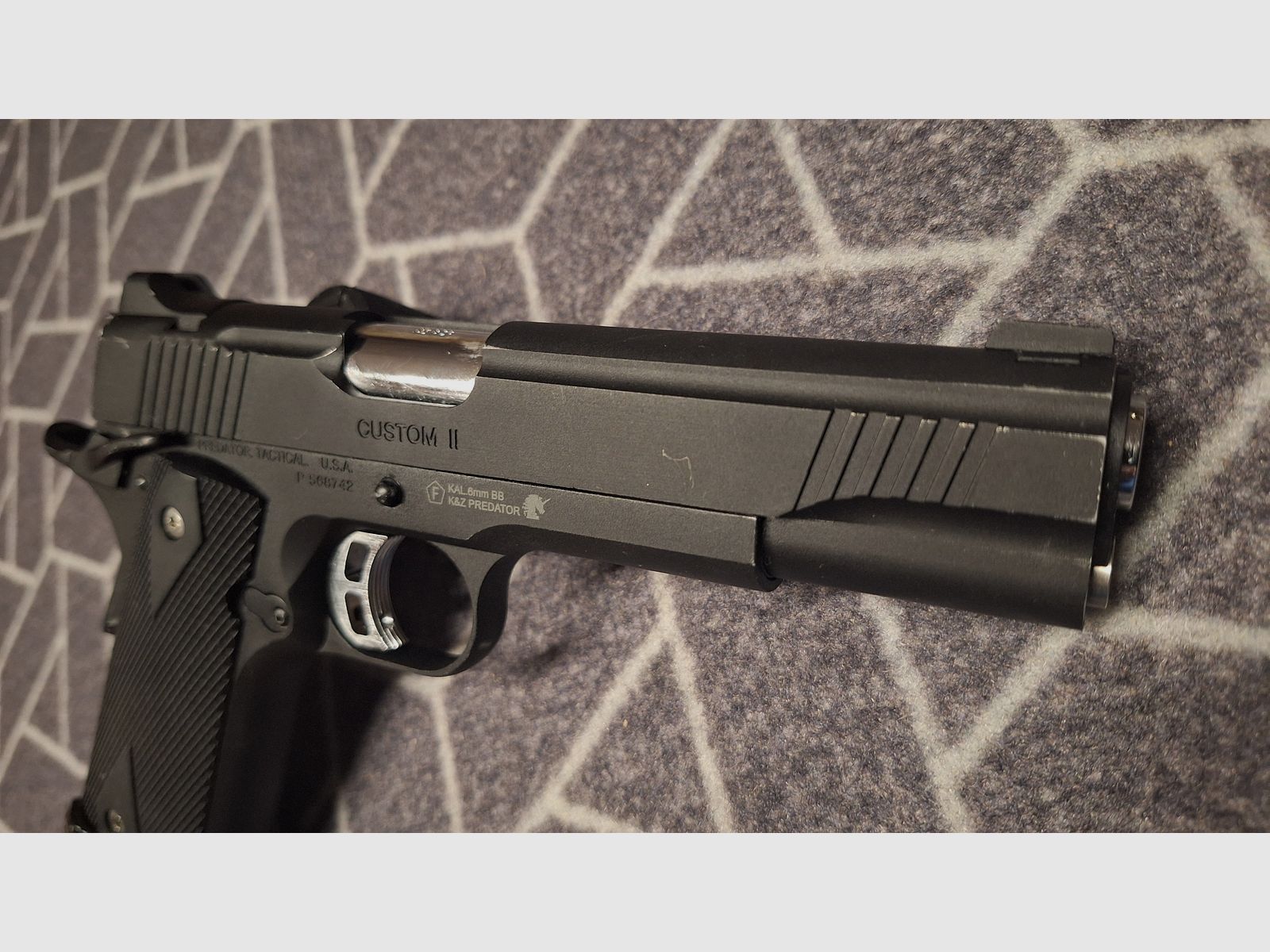 King Arms Predator Tactical Iron Shrike GBB Airsoft Pistol