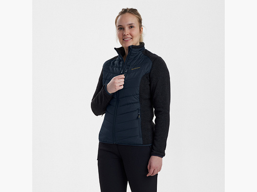 Lady Caroline Gewatteerde Jas - Donkerblauw - Damesmaat: 36