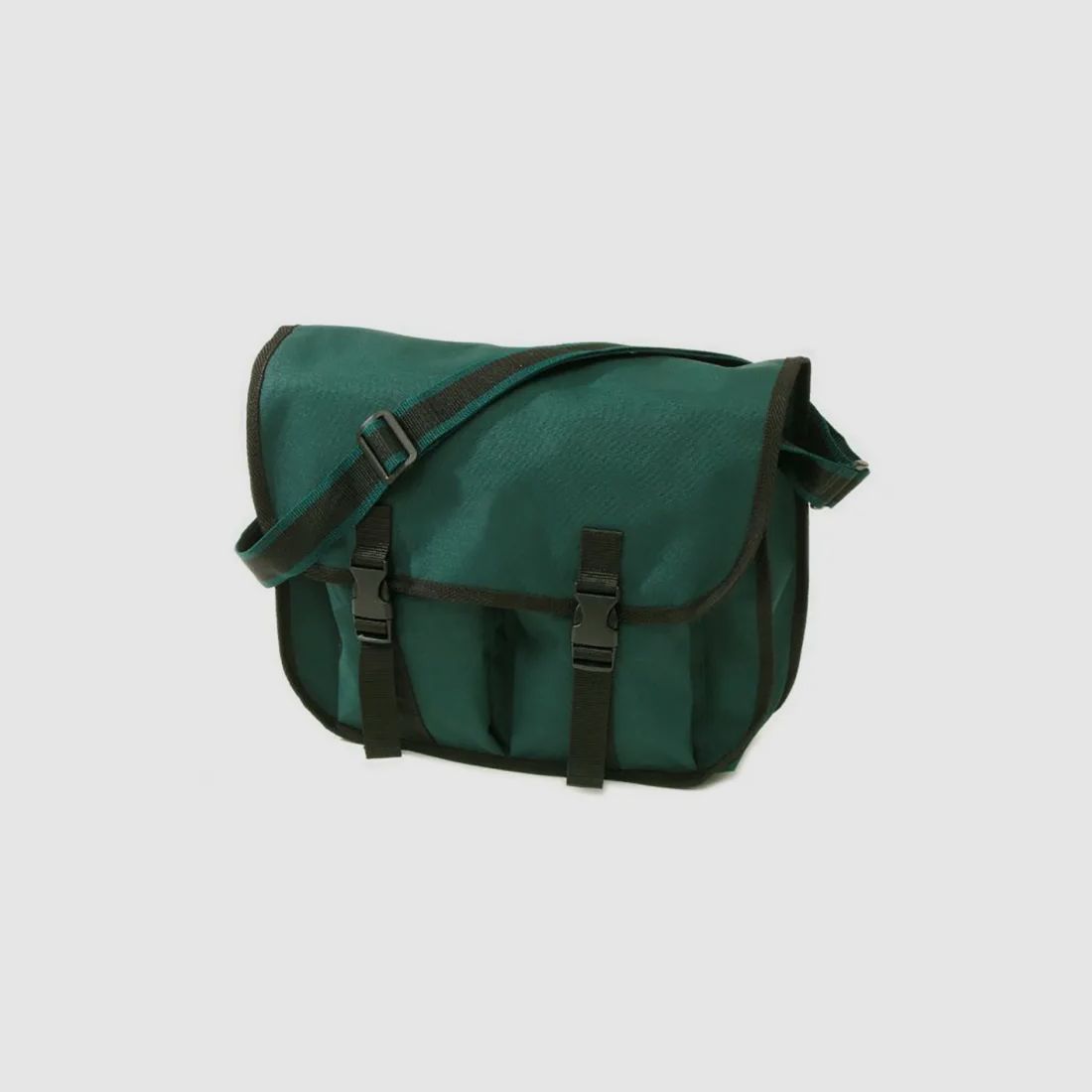 Behr Anglertasche mittel mit zwei Fronttaschen - 38,1 x 12,8 x 29,3 cm - mit Schultergurt - Dunkelgrün