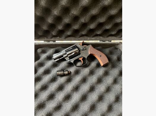 Weihrauch HW 37 brüniert Schreckschussrevolver inkl. Holzgriffschalen