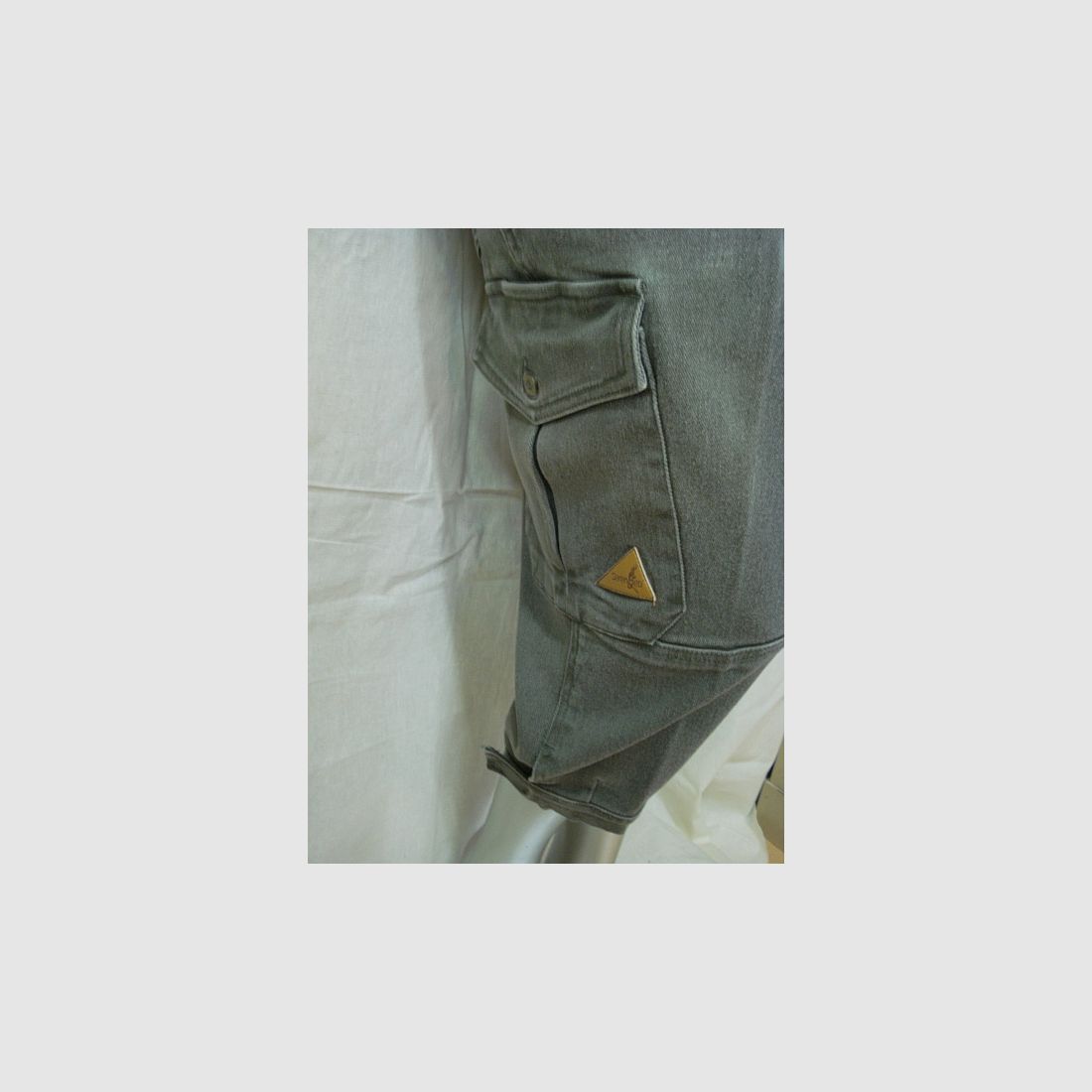 Denim Kniebundhose - mit Lycra