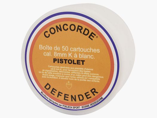 Pistolenmunition 8mm Weiß