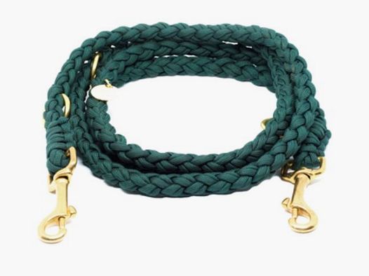 Stilhütte Hundeleine Paracord Uni 'Dunkelgrün'