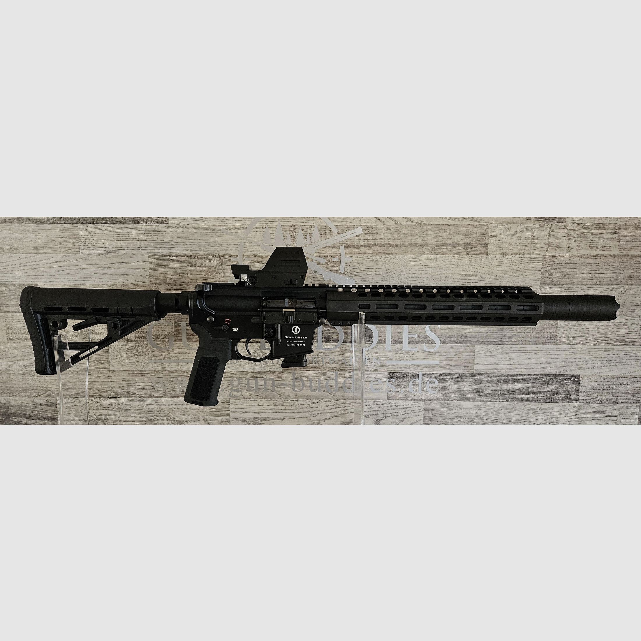 Schmeisser AR15-9 SD S4F 10" Cal. 9mm Luger avec viseur point rouge Falke LE - Nouveauté du commerce spécialisé