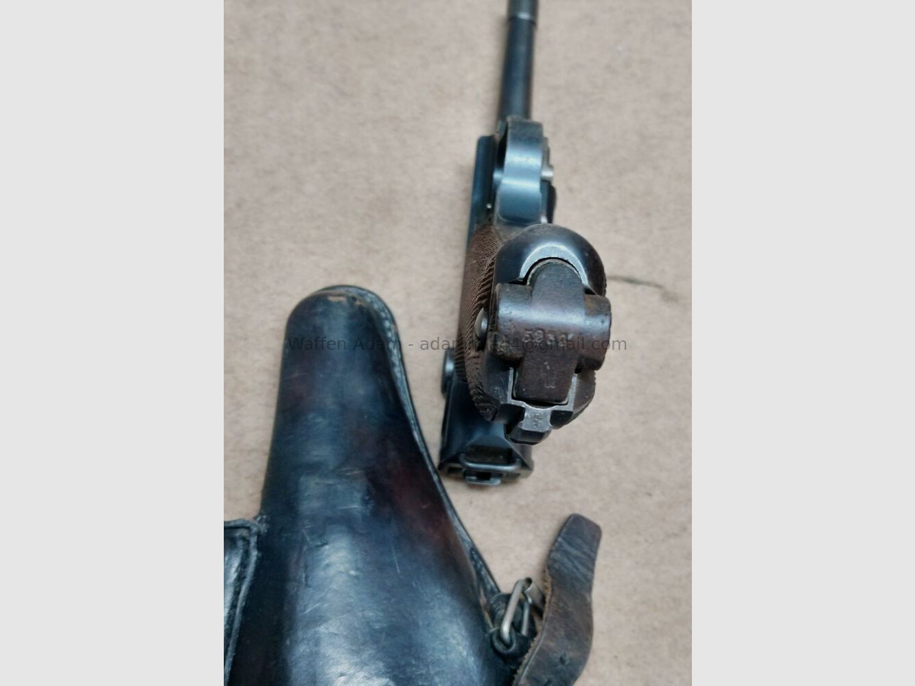Fábrica de armas de Erfurt Pistola 08, Imperio alemán 1917, imagen 7 de 10