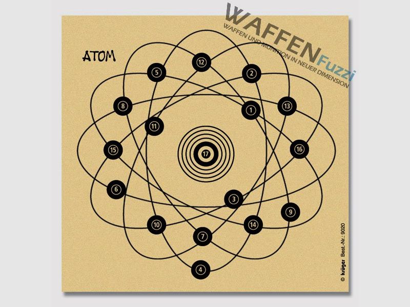 Glücksscheibe Atom für 10m Distanz