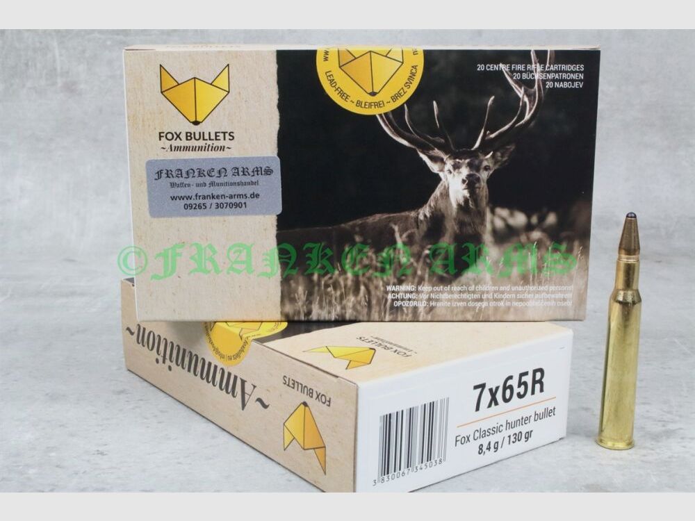 Fox Bullets Classic Hunter 7x65R 130gr. 8,4g 20 Stück Staffelpreis