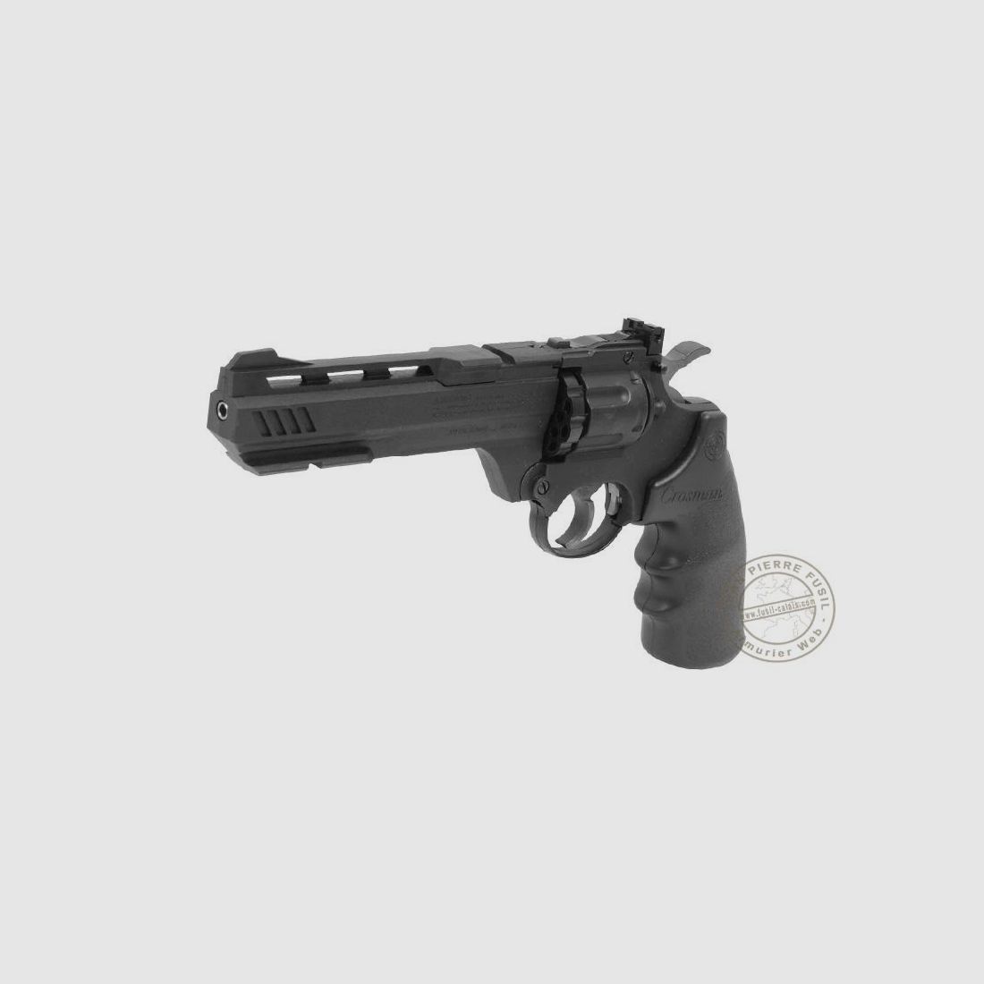 Kit Revolver 4,5 mm CO2 CROSMAN - VIGILANTE 6'' nero (4,3 joule) - PROMO, immagine 4 di 8