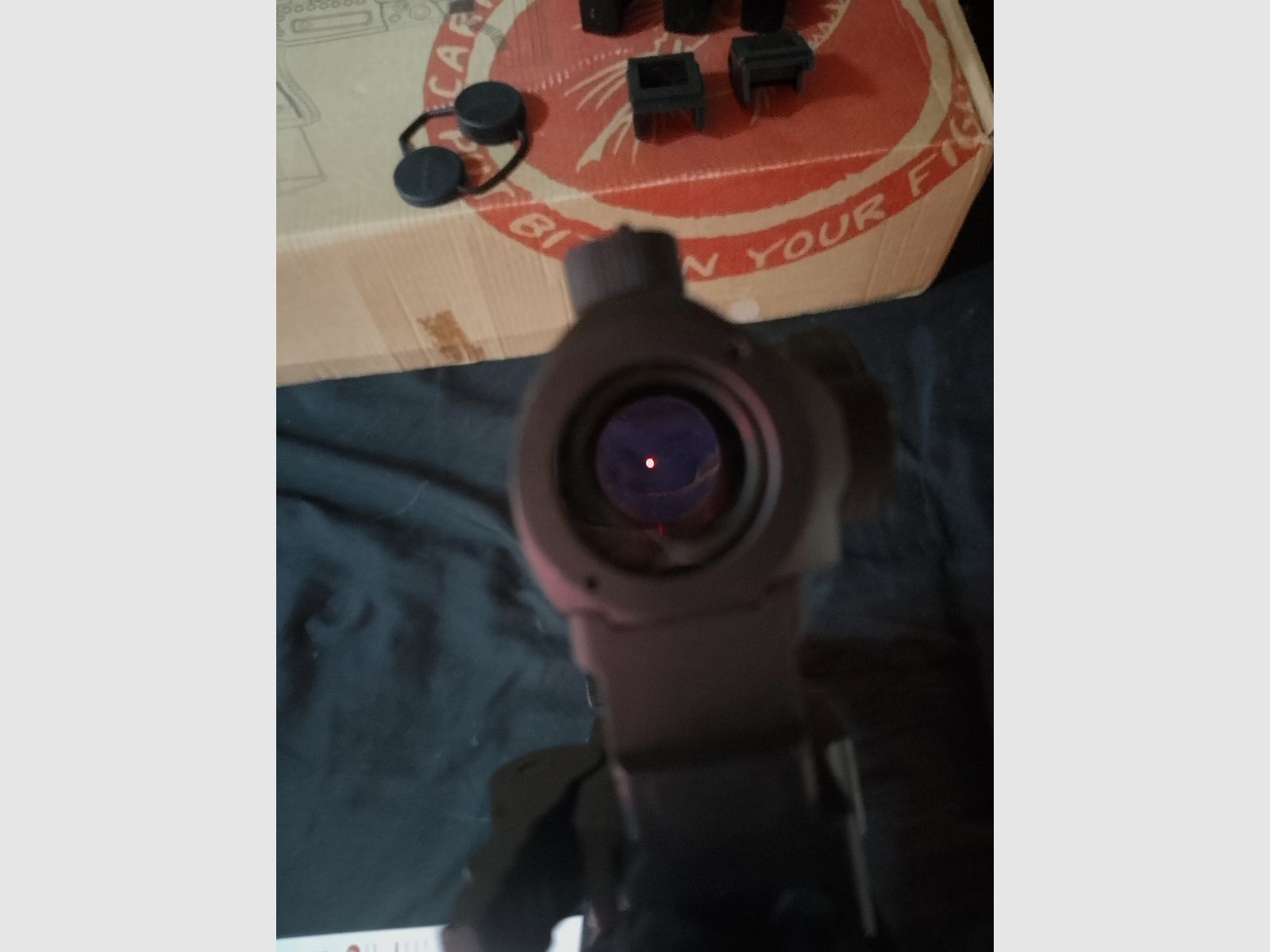 RAM Cal .43 Combat (Glock) + 4 Magazine + Aps Caribe Action Conversion Kit T1-Socom Visier und Zubehör Co2 Rubberballs Paintballs