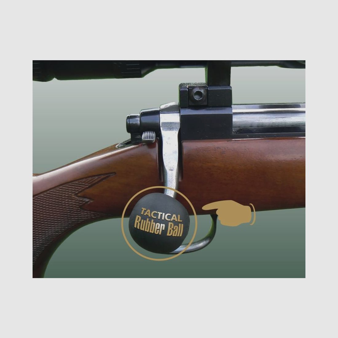 Gummikugel für Kammerstängel „Rubber Ball Tactical“