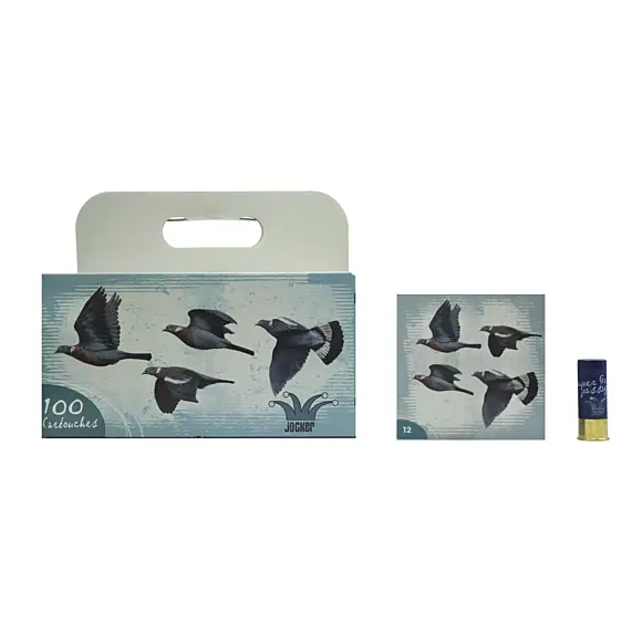 Pack of 100 Jocker Super Grand Passage 36 Hunting Cartridges 12/70