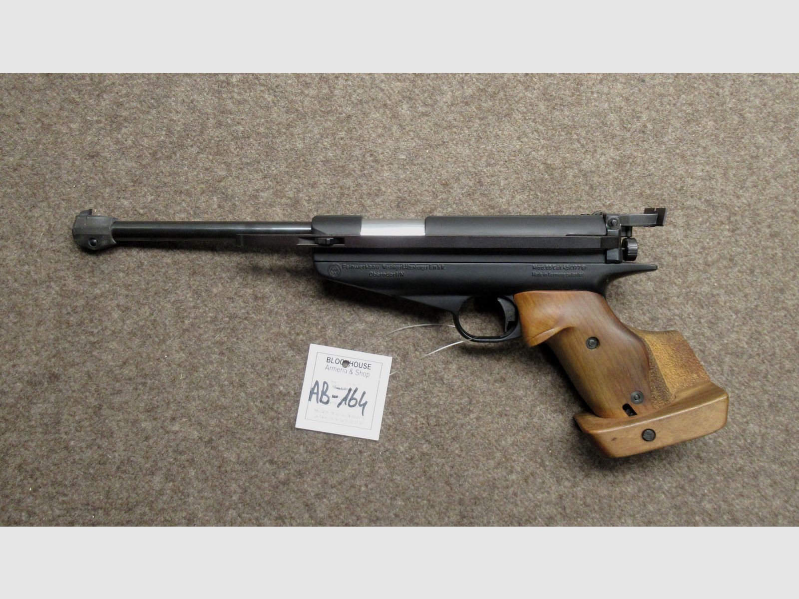 AB-164 pistolet AC FEINWERKBAU mod. 65 cal. 4.5mm, image 2 sur 4