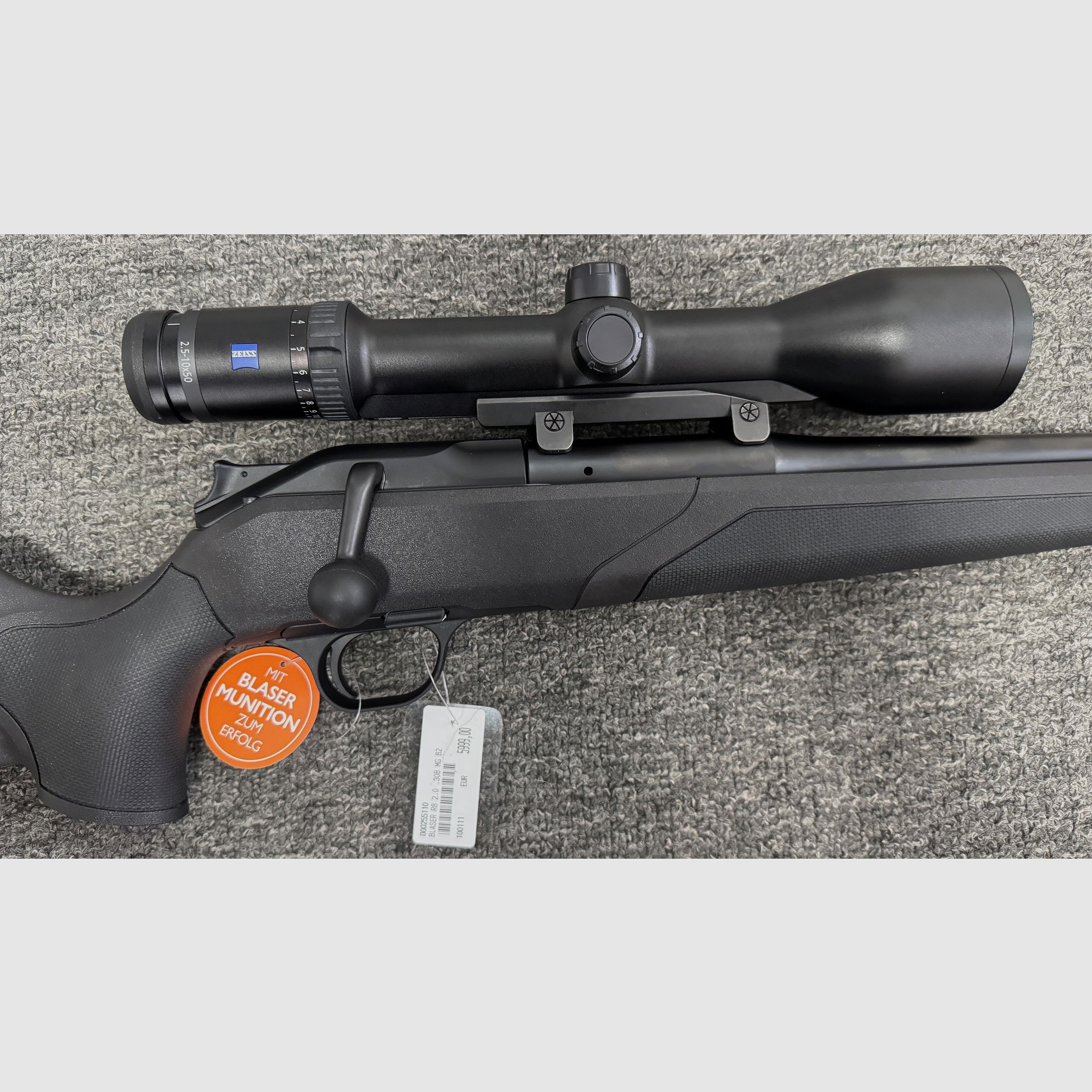 Blaser R8 Professional 2.0 - .30-06 + M15x1 + LL 52cm + Zeiss Victory HT 2,5-10x50 - Neuwaffe, Bild 2 von 4