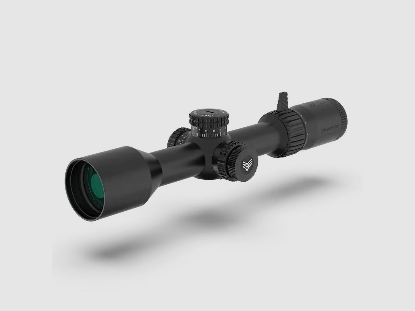 Swampfox Kentucky Long 2-12x44 FFP Präzisionszielfernrohr - Sharpshooter MOA-Leuchtabsehen