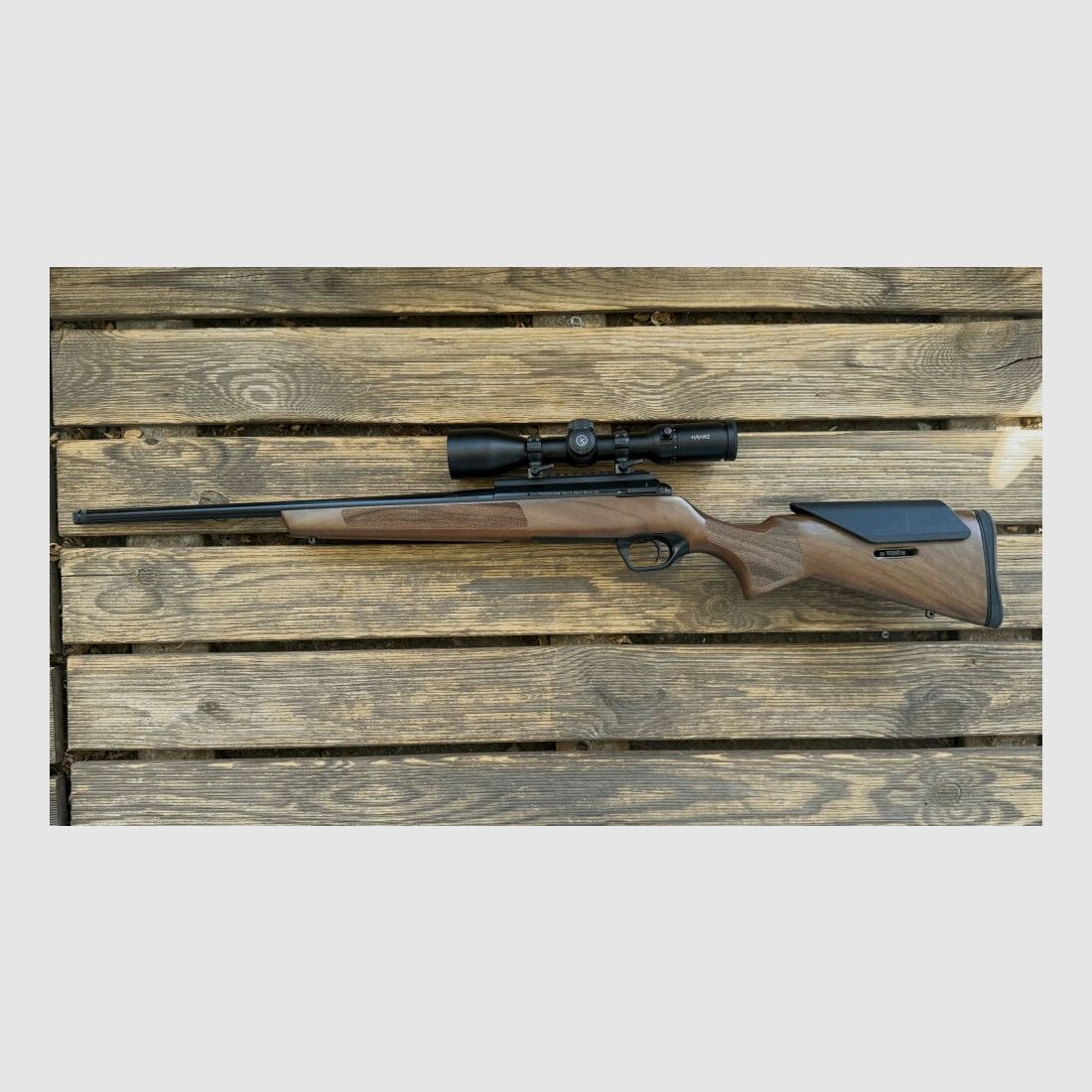 Istanbul Silah Monza Holzschaft mit Hawke Vantage 2,5-10 x 50 mit Tasche .223Rem