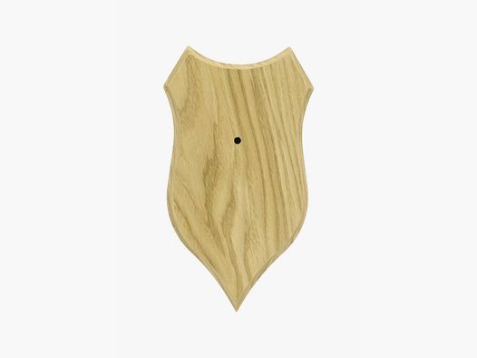 EUROHUNT Piastra Trofeo Capriolo Rovere Chiaro N°7 - Supporto in Legno 22x13 cm per Trofeo di Caccia