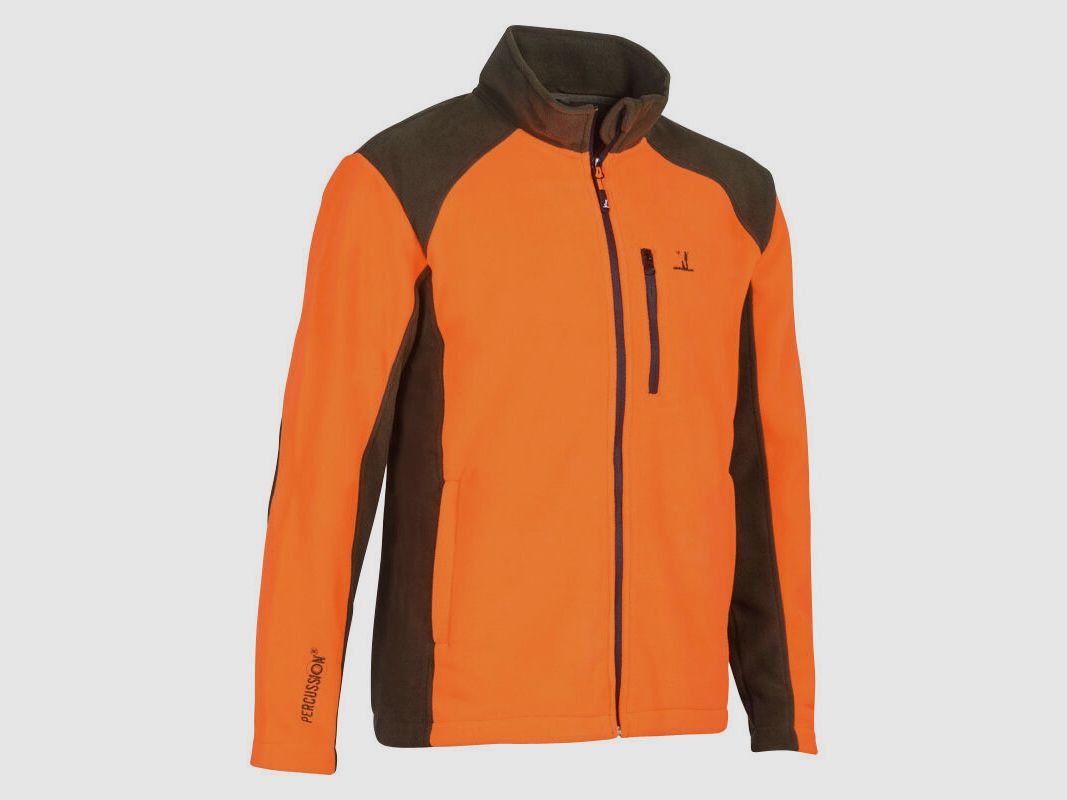 Fleece-Jacke Jagd Cor Percussion Orange, Bild 2 von 4