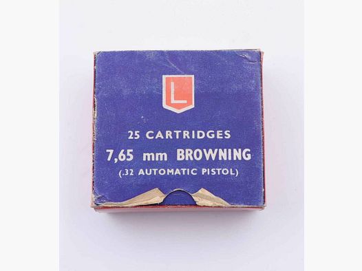 Lapua / Finlande munitions de pistolet 7,65mm Browning/.32ACP